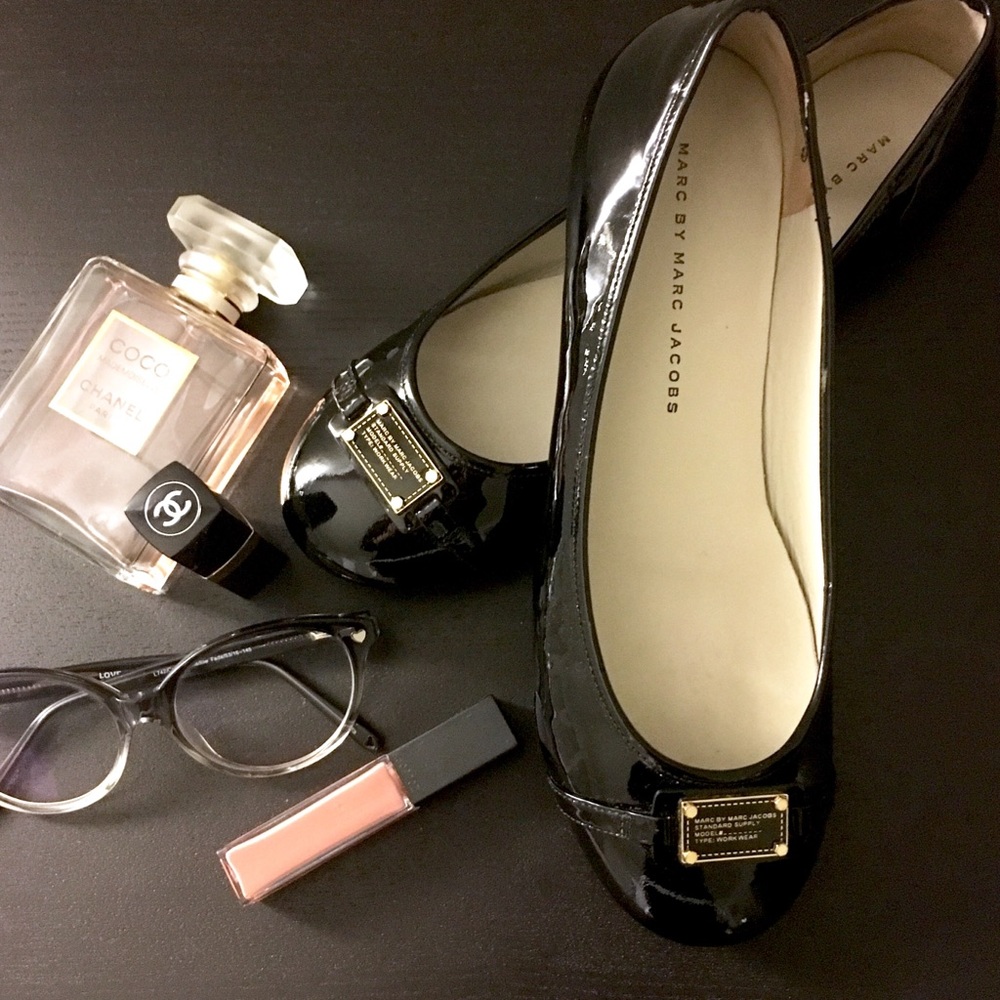 Marc by Marc Jacobs patent leather ballet flats